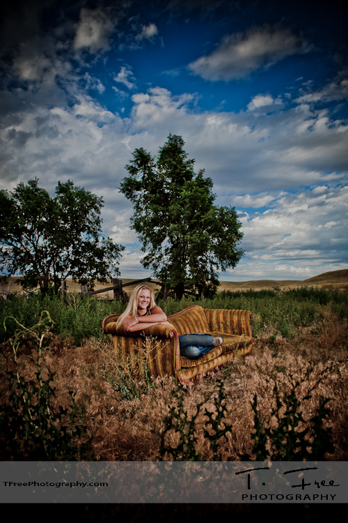 Amazing Joel Grimes style senior photo in western Nebraska.