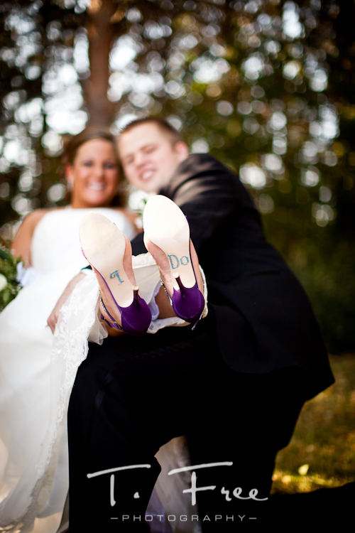 I do on the bottom of brides shoes taken near Kearney Nebraska.