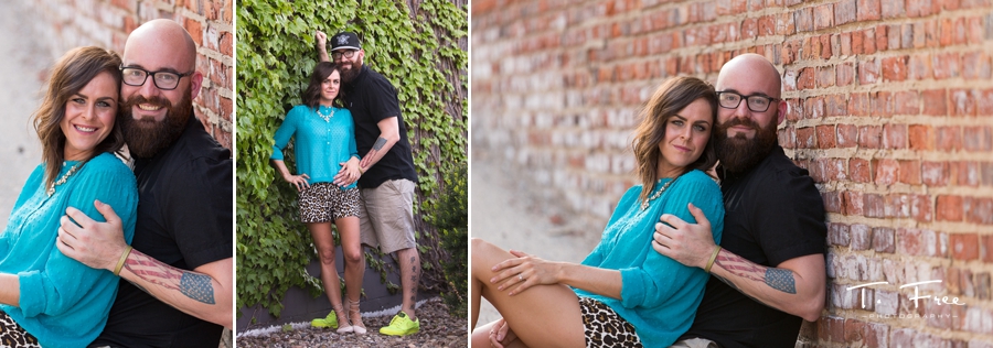 Downtown Omaha engagement session.